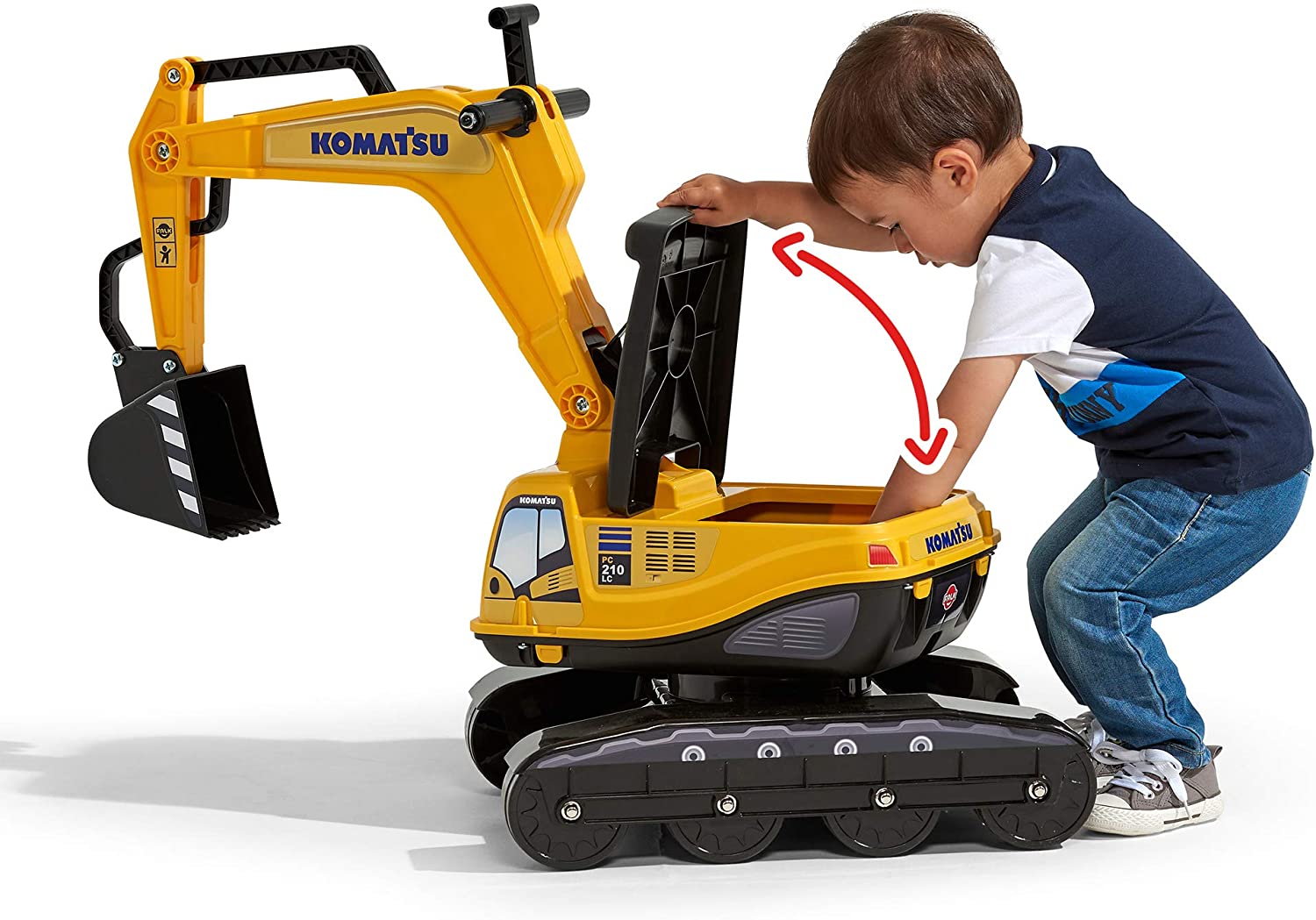 Экскаватор Komatsu 126 с открывающимся сиденьем  